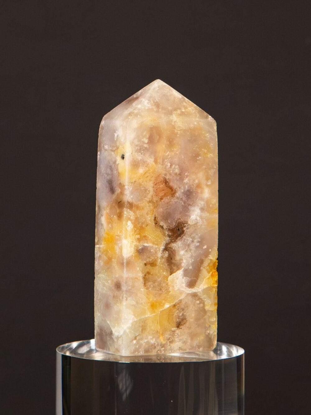 Rare Pink Amethyst Citrine Crystal Tower Hexagon Point 2.75" High Quality
